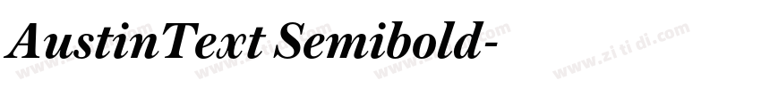 AustinText Semibold字体转换